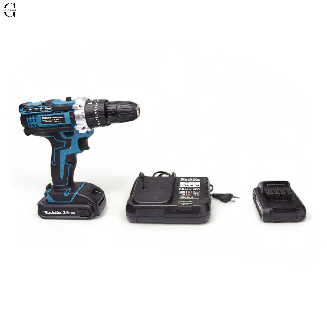 Набор инструментов с аккумуляторным шуруповертом Makita 24V, 33 предмета